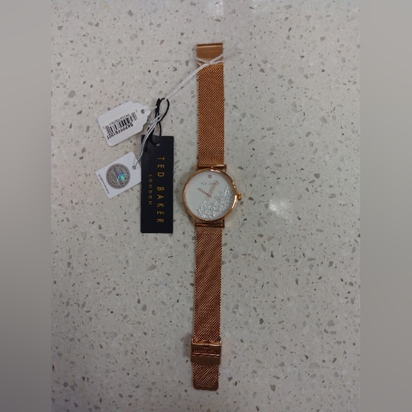 NWT Ted Baker Rose Gold Chain Strap Watch - Picture 6 of 14